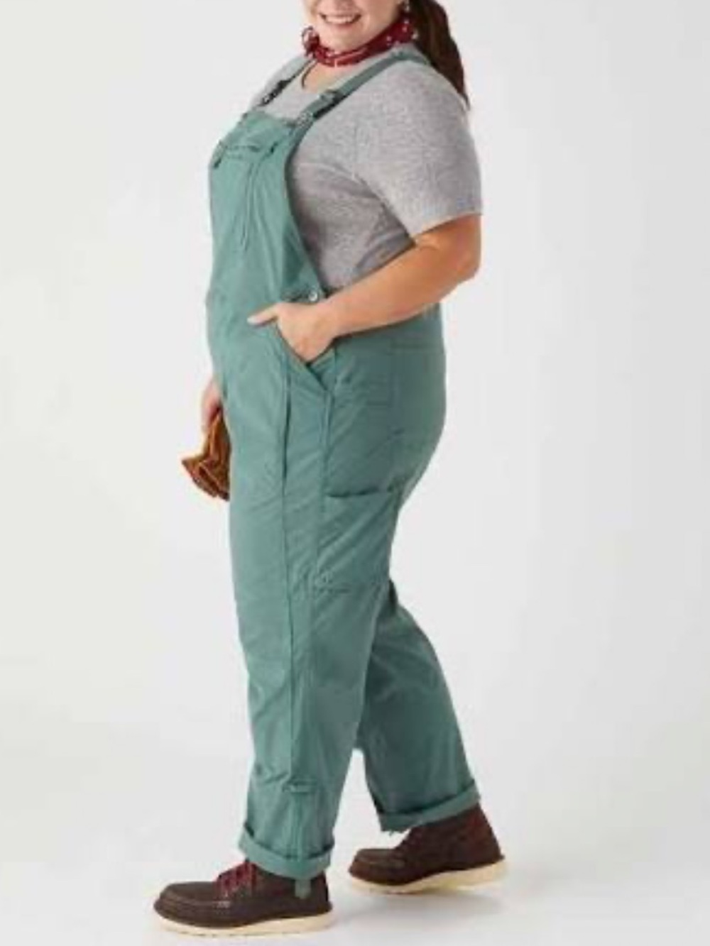Duluth Trading Co Heirloom Gardening Overalls in Sage Green